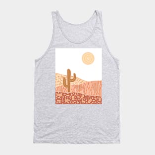 Abstract desert landscape - Brown Version Tank Top